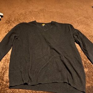 J. Crew Men's Black V-Neck Sweater - Classic Knit